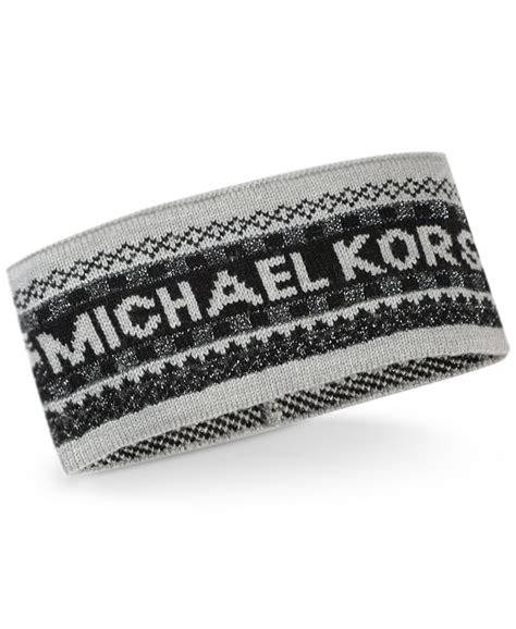 michael kors headbands|Michael Kors Women's Metallic Fair Isle Headband .